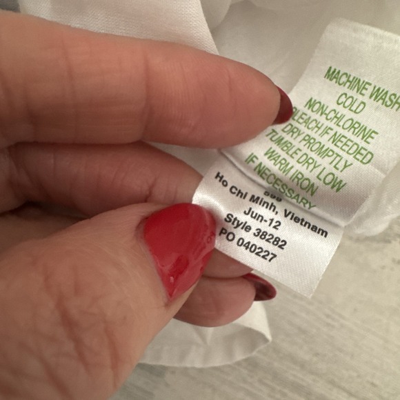 Lilly Pulitzer Blue Striped Long Sleeve Shirt Dress Size 6 - Picture 10 of 10